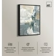 thumbnail image 2 of Mist Green Abstract Canvas Wall Art by Art Remedy, Black Floater Frame, 16"x24", 2 of 7