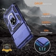 thumbnail image 2 of for Google Pixel 7a Case with HD Screen Protector, Build in 360° Magnetic Ring Holder Kickstand [Military Grade Drop Tested] Protective Case for Pixel 7a Case,Blue, 2 of 13