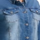 thumbnail image 5 of Chaquetas de mezclilla de mujer de tallas grandes Agnes Orinda, de manga larga, con bolsillos, 5X, azul, 5 of 6