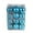Sky Blue, variant on 24 Pcs 1 Inch (3cm) Mini Christmas Ornaments - Glass & Shiny Brite Christmas Ornaments, Mini Christmas Tree Ornaments for Xmas Home Party (Multi Colors)