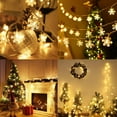 thumbnail image 2 of WILLED Christmas Lights, 6.56ft LED Snowflake String Lights, Battery Operated Waterproof Fairy Lights Indoor Outdoor for Bedroom Patio Garden Party Home Xmas Decor Christmas Tree Decorations, 2 of 8