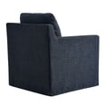 thumbnail image 6 of Armchair Swivel Chair, Blue, Fabric, Living Room Lounge Cafe Lobby Hospitality Restaurant, Modern Contemporary, HB37212, 6 of 9