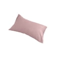 thumbnail image 2 of Japanese Style Pillowcase Washed Cotton Solid Color Bedding Cover Elegant Home Decor, Pink, 2 of 8