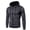Dark Gray, variant on Mens Coats Men's Jackets for Fall Hooded Long Sleeved Zipper Pocket Outerwear Solid Color Casual Jacket Loose Fit Work Tops Khaki