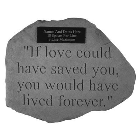 If Love Could Have...Personalized Memorial Pet Stone