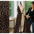 thumbnail image 5 of Soimoi Black Cotton Cambric Fabric Insect & Cat Animal Printed Craft Fabric by The Yard 56 Inch Wide, 5 of 7