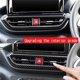 thumbnail image 3 of Carbon Fiber Car Interior Dashboard Center Console Air Vent A/C Outlet Frame Cover Trim for Raize/ 2, 3 of 5