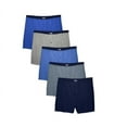 thumbnail image 5 of Fruit of the Loom Men's Soft Stretch Knit Boxer 5 Pack, 5 of 5
