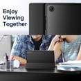 thumbnail image 7 of JETech Case for Samsung Galaxy Tab A8 10.5-Inch 2022 (SM-X200/X205/X207), Slim Translucent Back Tri-Fold Folio Stand Protective Tablet Cover, Auto Wake/Sleep (Black), 7 of 7