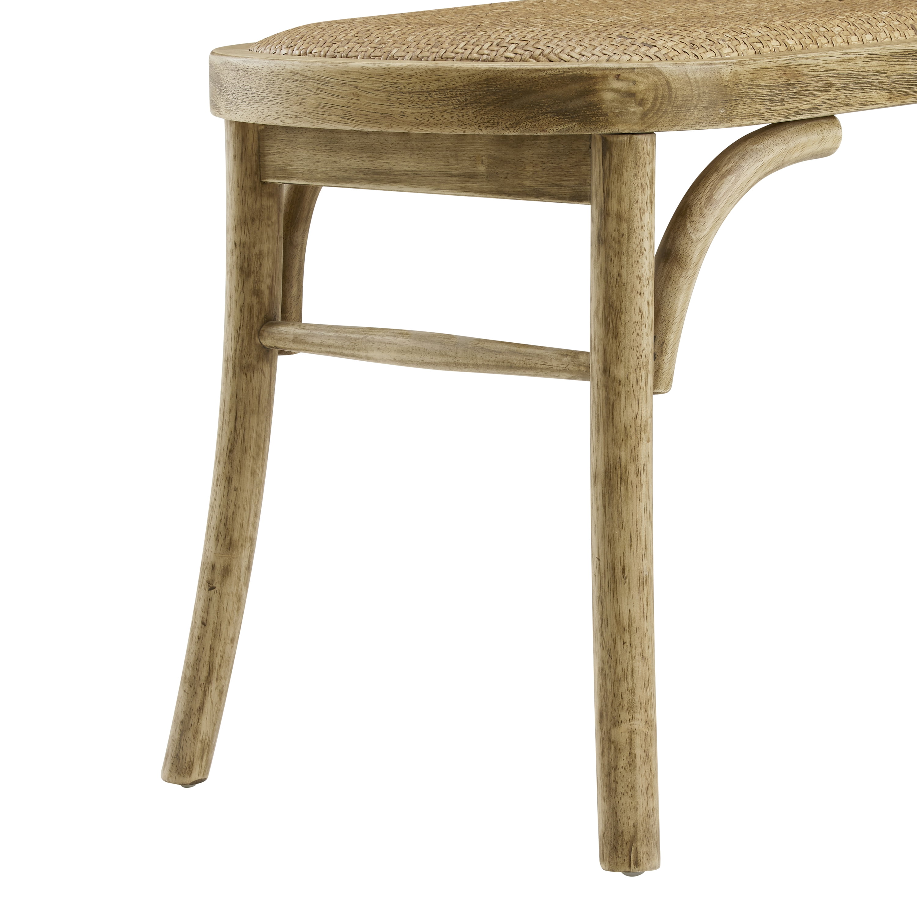 Linon Barton Bentwood Bench, Rustic Brown