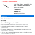 thumbnail image 2 of Front Wiper Blade - Compatible with 2005 - 2011 Ford Crown Victoria 2006 2007 2008 2009 2010, 2 of 2