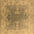 thumbnail image 1 of Ahgly Company Indoor Square Oriental Brown Industrial Area Rugs, 5' Square, 1 of 4