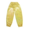 thumbnail image 3 of CHUOU Kids Girls Boys Sparkly Metallic Harem Dance Pants Loose Fit For Modern Hop Street Dancewear For 4-5 Years For 4-5 Years, 3 of 5