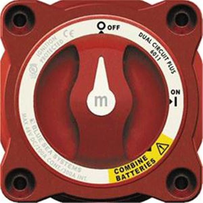 Blue Sea 6011 mSeries (Mini) Battery Switch Dual Circuit Plus