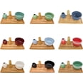 thumbnail image 2 of BambooMN Brand - Matcha Bowl Set (Includes Bowl, Rest,Tea Whisk, Chasaku, Tea Spoon & Tray) 1 Set White, 2 of 7