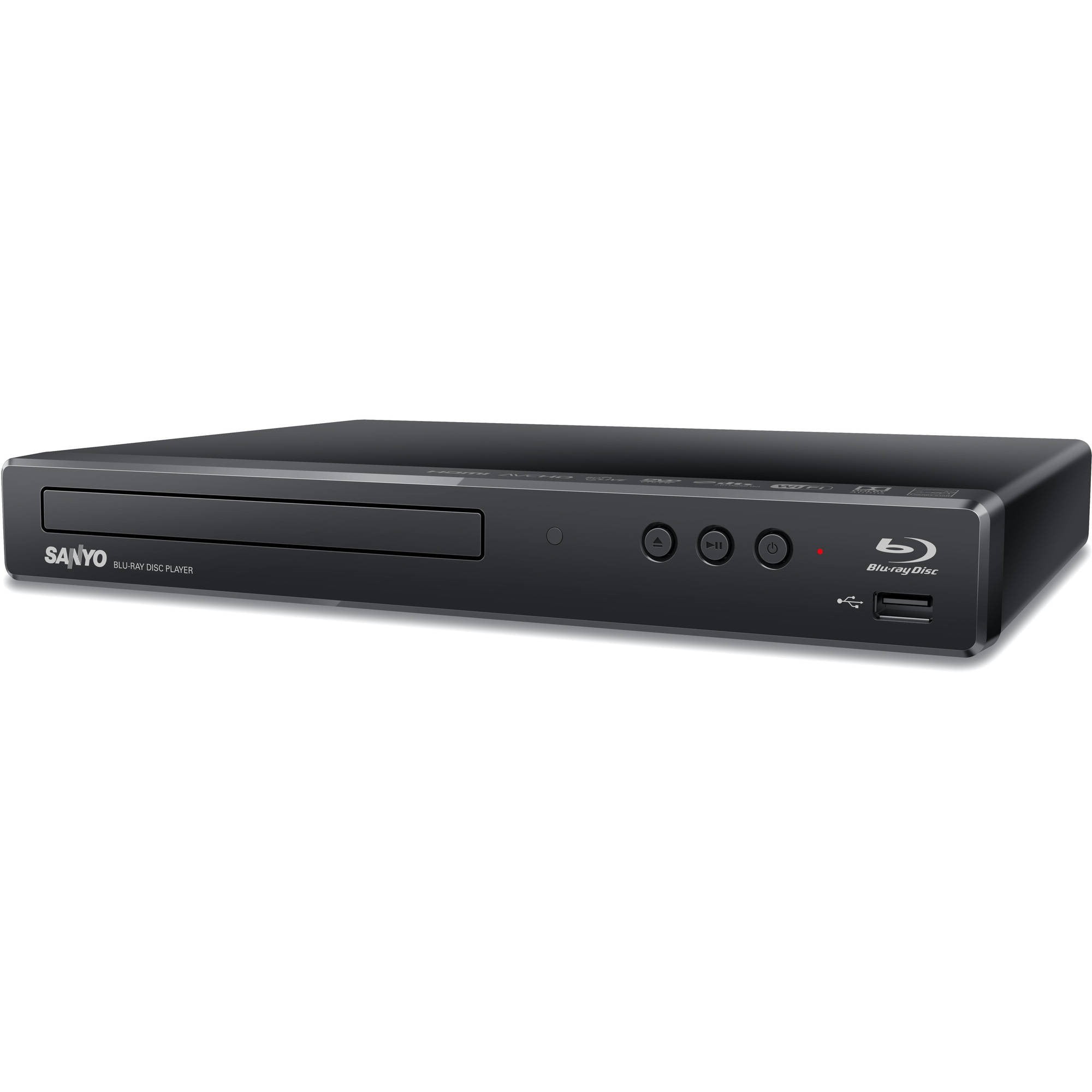 Sanyo 1080p UltraSlim Full HD Bluray Disc/DVD Player with Builtin Wi