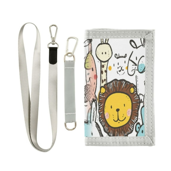 Cloth Purse Boys' Novelty Wallets Girls' Novelty Wallets Men's Wallets Women's Wallets Card Wallet Cash Wallet Student ID Bag Coin Wallet Super Cute Little Lion