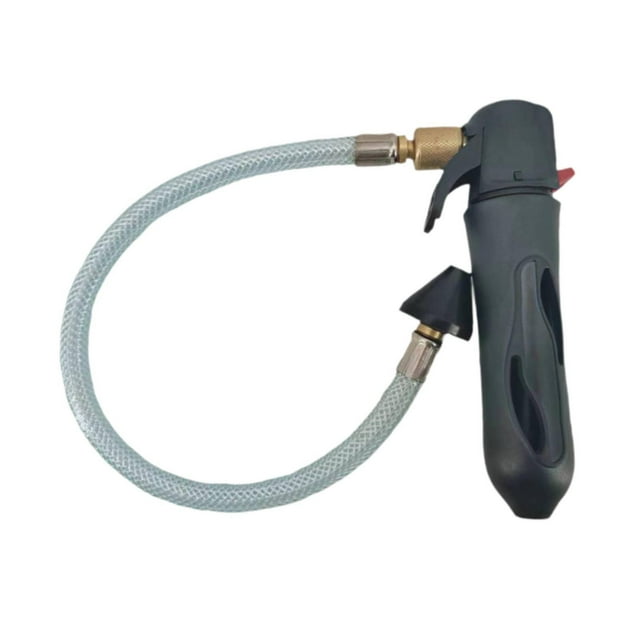 Herramienta de drenaje de cartuchos de CO2 Limpiador de piezas Fácil de transportar Versátil con manguera flexible Negro