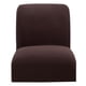 thumbnail image 2 of Fundas elásticas para sillas de comedor, fundas clásicas lisas para sillas, protectores de sillas café, 2 of 9