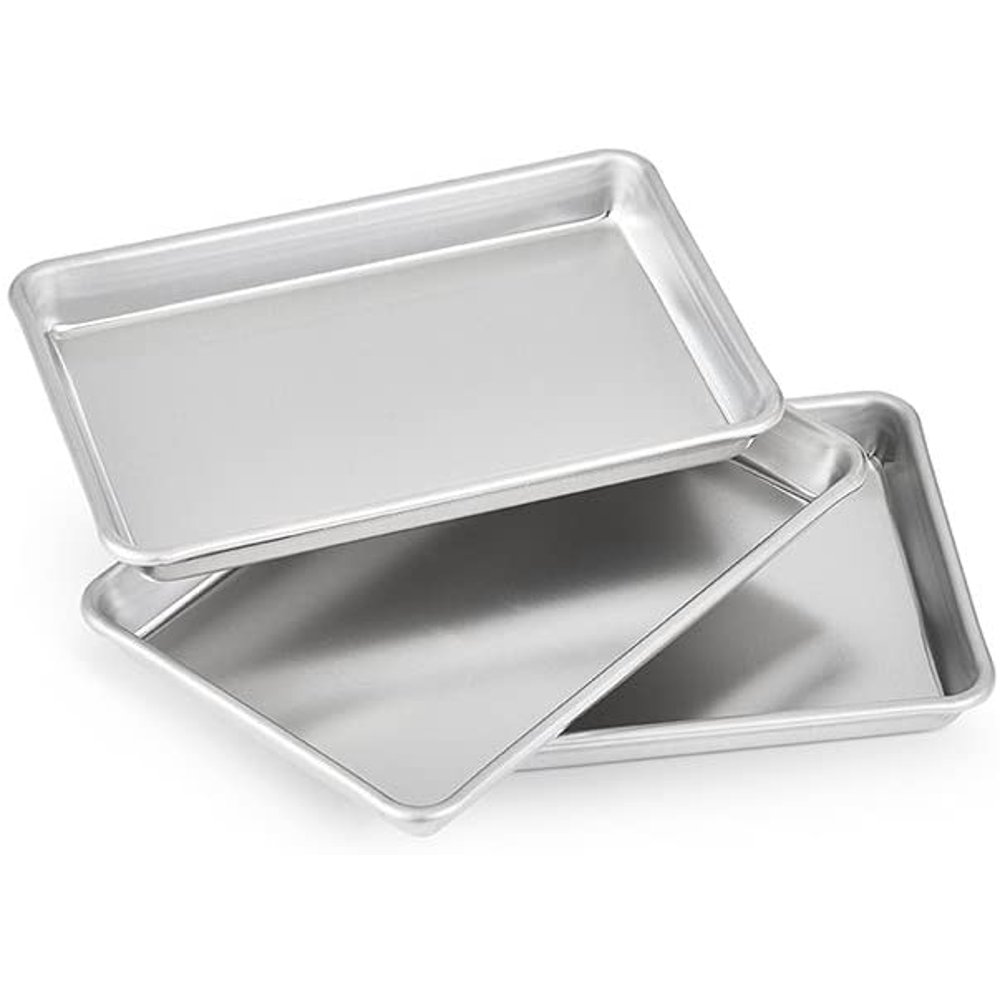 Artisan Professional Toaster Oven 1/8-Size Aluminum Baking Pan Set, 9.5