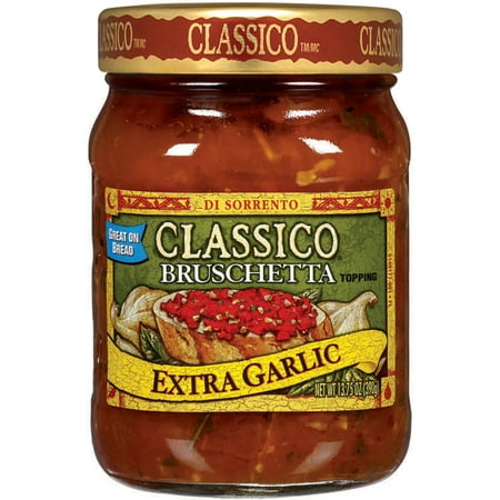 Classico Extra Garlic Bruschetta Topping, 13.75 oz Jar