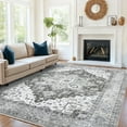thumbnail image 2 of CHITOOMA 5'x7' Area Rugs for Living Room, Machine Washable Rugs Vintage Area Rug for Bedroom Dining Room Dorm Office with Non-Slip Backing, Stain Resistant Non-Shed Carpet, 2 of 9