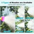 thumbnail image 4 of 3.2 Gallon Battery Powered Backpack Sprayer, Electric Back Pack Sprayer with 41" Telescopic Wand, 3 Speeds & 5 Nozzles for Lawn, Weed Control, Pest Spraying, 4 of 9