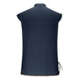 thumbnail image 4 of Gamivast Mens Medieval Pirate Sleeveless Shirts Lace Up V-Neck Lace Up Steampunk Costume Solid Color Gothic Pirate Beach Tunic Tops Navy M Camisas De Vestir Para Hombres My Orders, 4 of 5