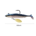 thumbnail image 6 of Pebbuoy Fishing Lure Soft Baits with Sequins Simulation T-Tail Sequined Swimbait 9.5cm/20g Bionic Bait Reusable Freshwater & Saltwater Bass Fishing Lures Artificial Bait Fishing Tackle, 6 of 7