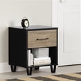 thumbnail image 1 of South Shore Arlen 1-Drawer Nightstand for Child, in Weathered Oak and Matte Black, 1 of 14