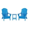 thumbnail image 1 of Paradise 3-Piece Set Classic Folding Adirondack Chair with Outdoor Side Table, 1 of 9