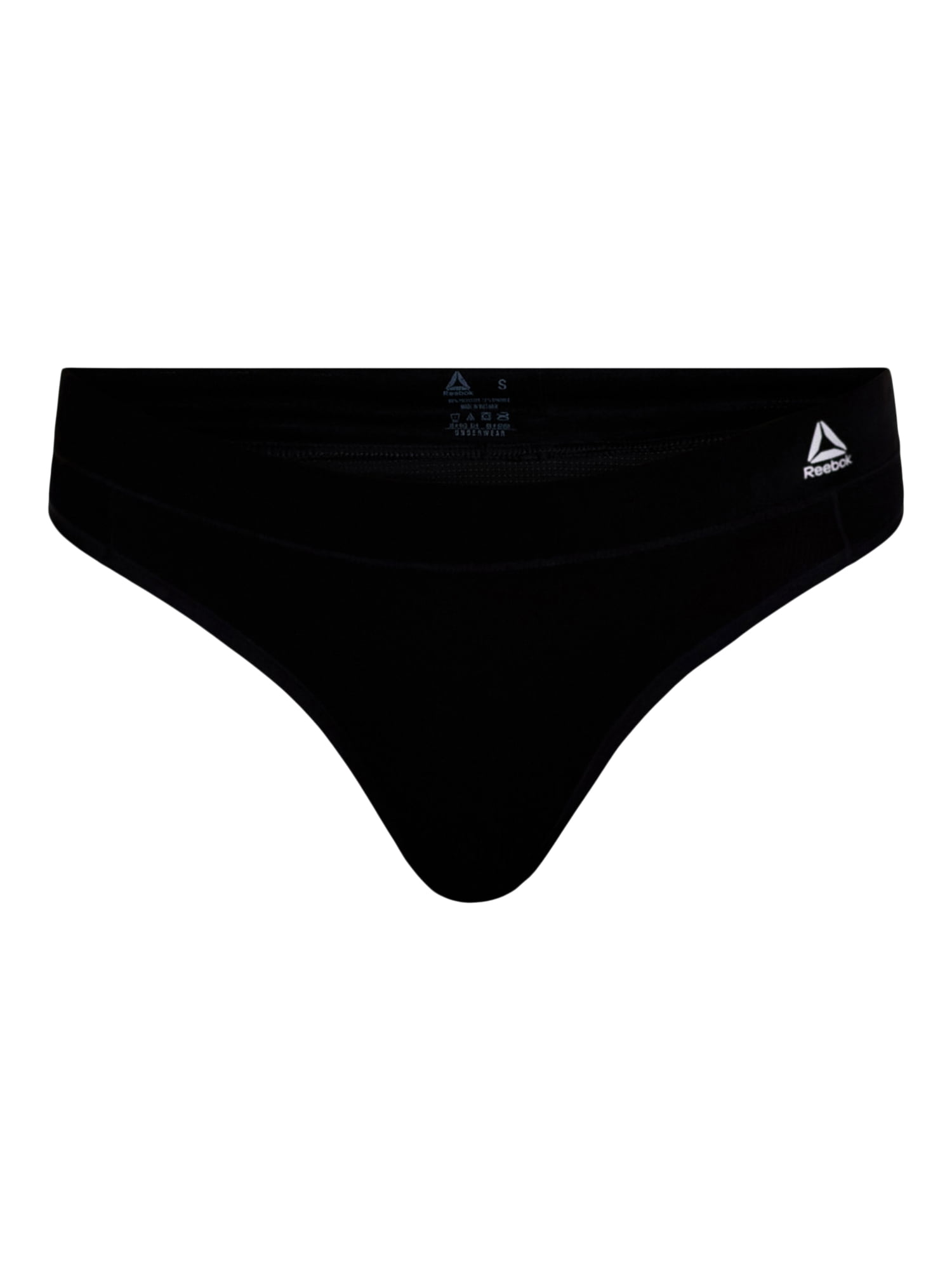 Reebok Women's Underwear Airtech Performance Thong Panties, 6-Pack, Sizes XS-3XL
