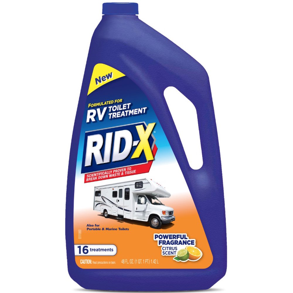 RIDX RV Toilet Treatment Liquid, Citrus, 16 Treatments, 48oz Walmart