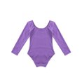 thumbnail image 6 of Venjoe Girls Long Sleeve Leotard Kids Bodysuit for Dance Gymnastics Costume 3-12 Years Lavender 3, 6 of 7