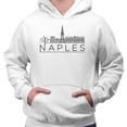 thumbnail image 2 of Skyline Naples Italy Hoodie Sweatshirt Unisex Large White, 2 of 5