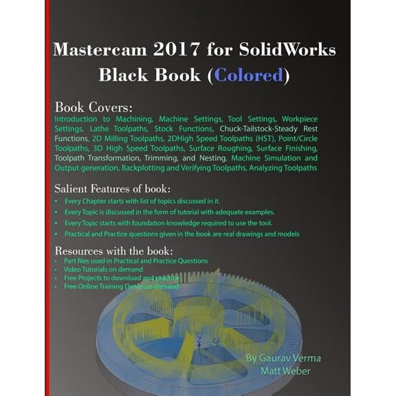 Mastercam 2017 for SolidWorks Black Book (Colored)