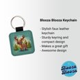thumbnail image 2 of Moose Cute in Forest Faux Leather Square Keychain, 2 of 7