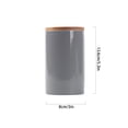 thumbnail image 3 of Ceramic Jar With Lid, Kitchen Canisters Ceramic Food Storage Jar With Airtight Lids, Coffee Canister For Ground Coffee-grey-8x8x13.6cm, 3 of 6