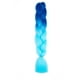 thumbnail image 1 of Zhuge Extensiones de cabello trenzado para mujeres, 6 paquetes de 100 g/paquete, 24 pulgadas, azul oscuro a azul, 1 of 2