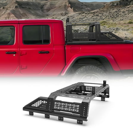 Universal Modular Adjustable Overland Roll Bar,Mid-Size Pickup Trucks,Front Mid Molle Panel