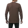 thumbnail image 2 of Pro Club Men's Heavyweight Cotton Long Sleeve Thermal Shirt - Brown - Extra Large, 2 of 4