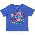 thumbnail image 3 of Inktastic Cheer Word Salad with Megaphone and Stars Girls Toddler T-Shirt, 3 of 5