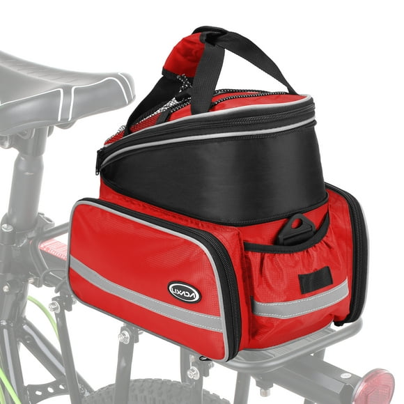 Lixada Waterproof Bicycle Rear Seat Bag Cycling Bike Trunk Bag Bike Pannier Bag Shoulder Bag with Rain Cover