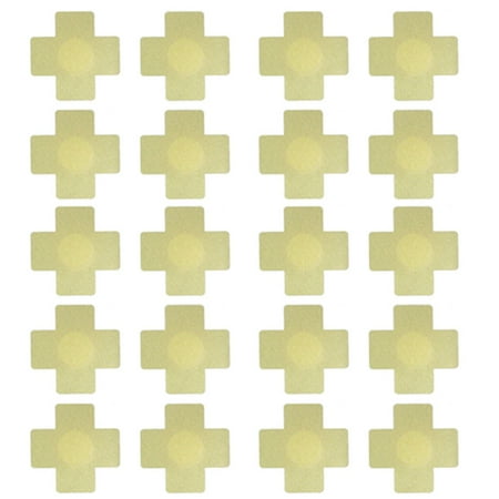 

Dicasser 10 Pairs Nipple Covers Disposable Breast Covers Self-adhesive Pasties Stickers Cross Shape Khaki