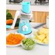 thumbnail image 3 of Accesorio de almacenamiento de cocina azul, triturador de cocina para el hogar, manivela manual, cortador de verduras, cilindro de manivela multifuncional, 3 of 5