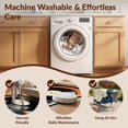 thumbnail image 5 of Design&I 8'x10' Ultra Soft Area Rug, Music Vinyl Cd Record Disc Retro Soundwave Border Vintage Note None Fluffy Washable Non Shedding for Bedroom Living Room Under Sectional, 5 of 7