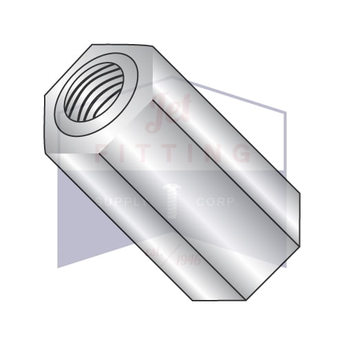1000 Pcs #4-40 X 3/4" Hex Female Standoffs, Stainless Steel, 3/16" Across Flats - USA Made