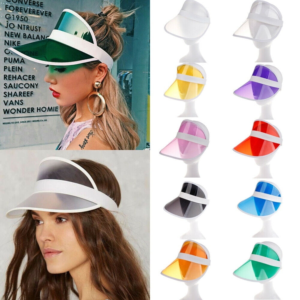 neon sun visor hat