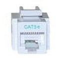 thumbnail image 2 of Cat5e Keystone Jack, Toolless RJ45 Female (UTP) to 110 Punch Down Connector, CableWholesale, White, 2 of 2