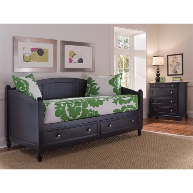 Home Styles Lit de Repos et Poitrine en Noir